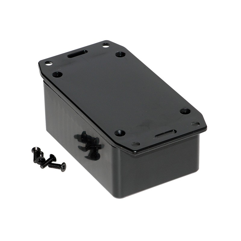 1 pcs : 1591LSFLBK - BOX PLASTIC BLK 3.35'L X 2.21'W