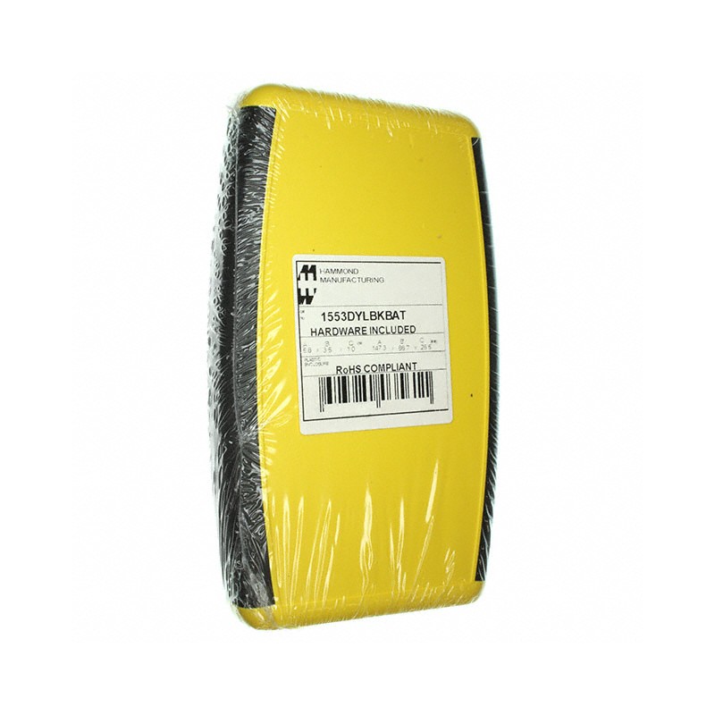 1 pcs : 1553DYLBKBAT - BOX ABS YELLOW 5.8'L X 3.50'W