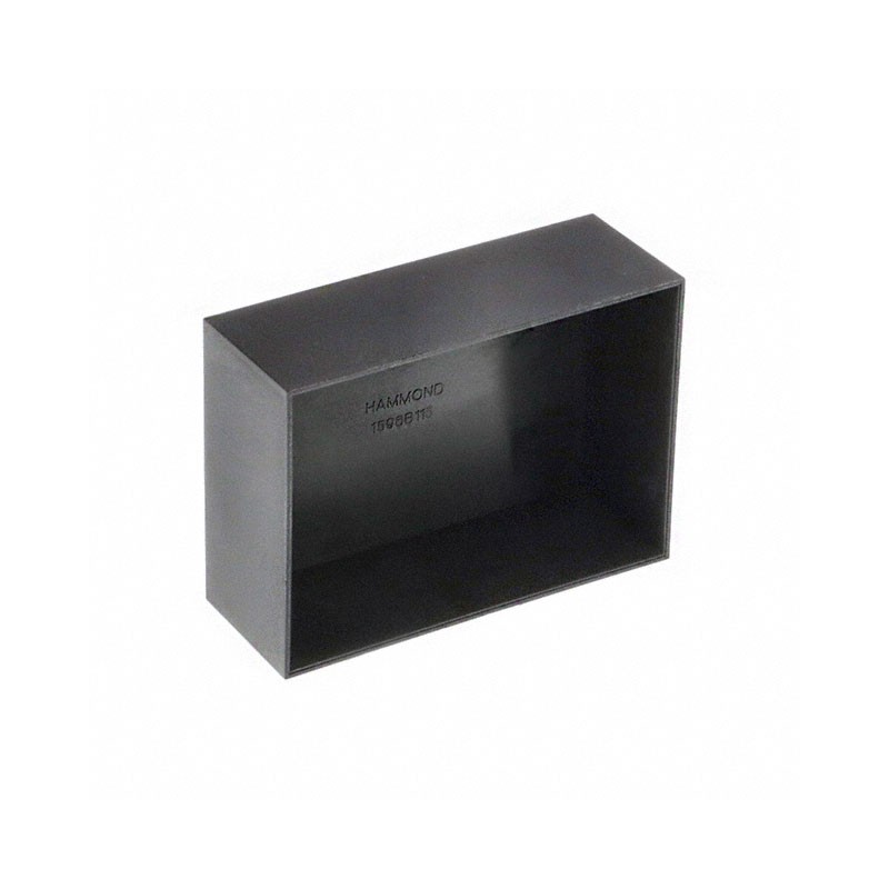 1 pcs : 1596B115-5 - BOX PLAS BLK 3.50'L X 2.52'W 15