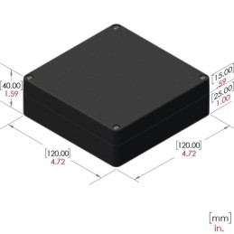 1 pcs : RB55P06B10B - BOX PLASTIC BLACK