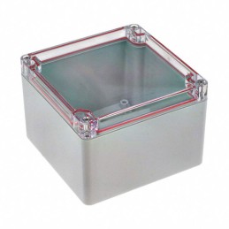 1 pcs : RB55P06C28G - BOX PLASTIC GRAY/CLR