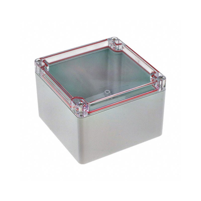 1 pcs : RB55P06C28G - BOX PLASTIC GRAY/CLR