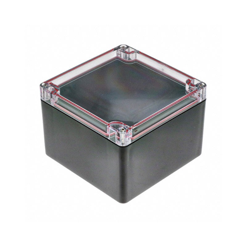 1 pcs : RB55P06C28B - BOX PLASTIC BLK/CLR