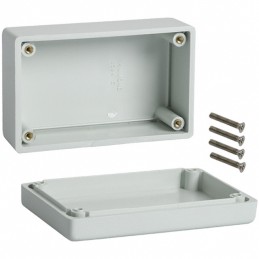 1 pcs : 1594CGY - BOX PLASTIC GRAY 4.19'L X 2.6'W