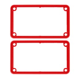 1 pcs : 1455KBRED - BEZEL OPEN PLASTIC RED 2/PACK