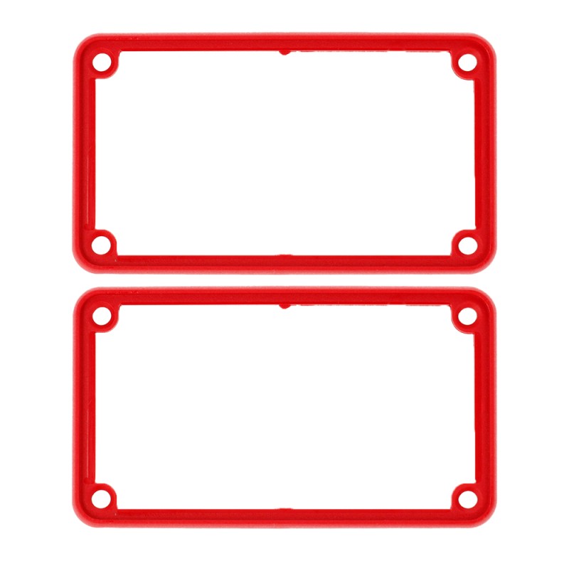 1 pcs : 1455KBRED - BEZEL OPEN PLASTIC RED 2/PACK
