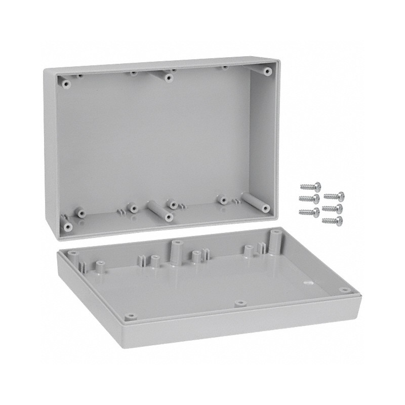 1 pcs : 173,GY - BOX ABS GRAY 6.88'L X 4.88'W