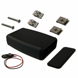 1 pcs : 1553CBKBAT - BOX ABS BLACK 4.62'L X 3.11'W