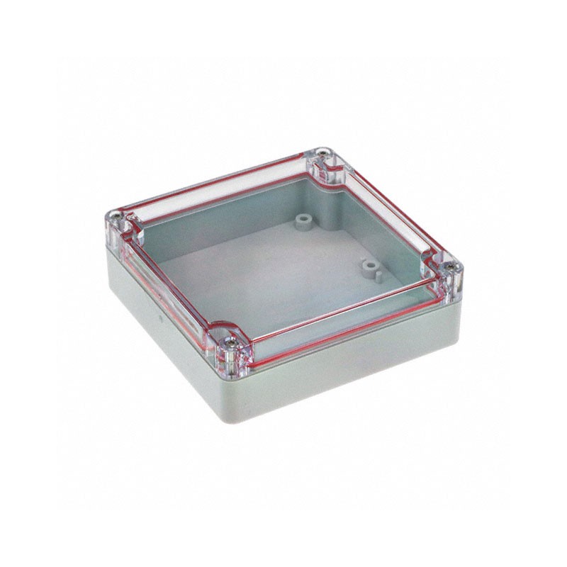 1 pcs : RB55P06C10G - BOX PLASTIC GRAY/CLR