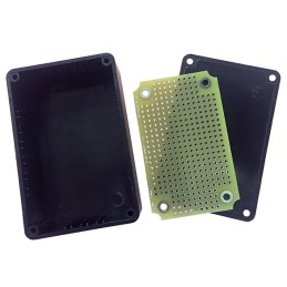 1 pcs : B03-8000 - BOX ABS BLACK 3'L X 1.9'W