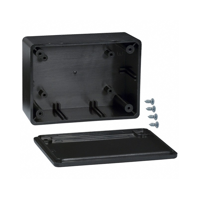 1 pcs : 706 - BOX ABS BLACK 4'L X 2.88'W