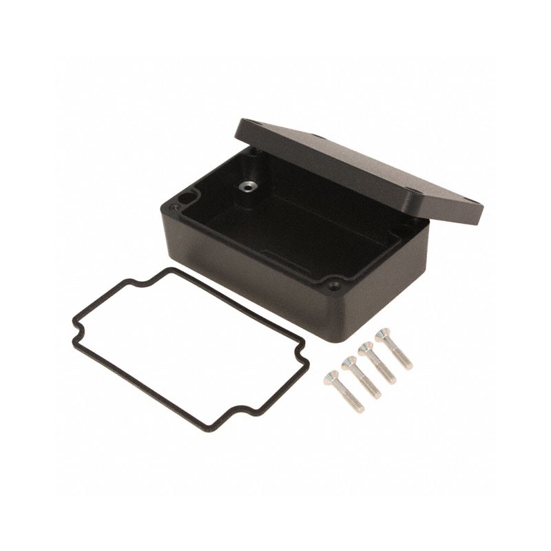 1 pcs : 1550Z103BK - BOX ALUM BLACK 3.87'L X 2.54'W