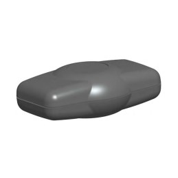 1 pcs : P3A-301910 - BOX ABS BLACK 3'L X 2.01'W