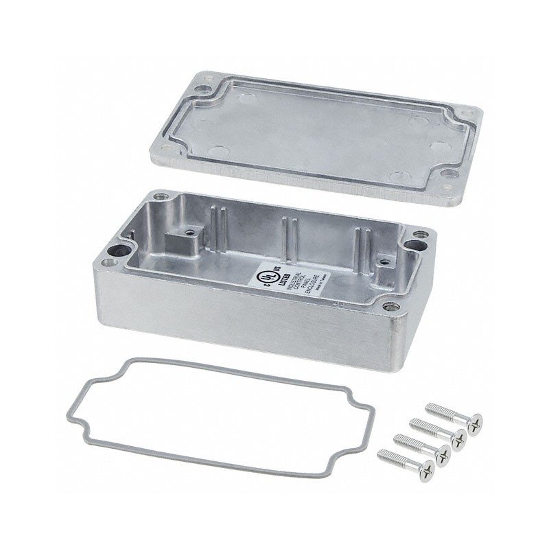 1 pcs : AN-1302-A - BOX ALUM NATURAL 4.55'L X 2.58'W