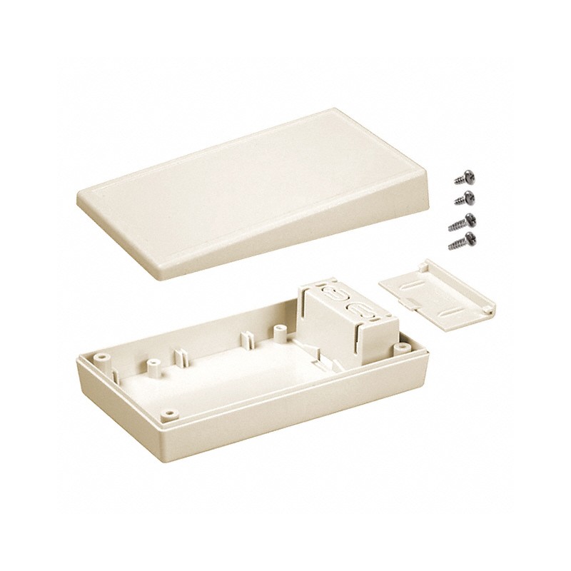 1 pcs : 25S,AL - BOX ABS ALMOND 5.63'L X 3.25'W