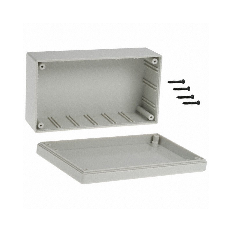 1 pcs : CU-1874-G - BOX ABS GRAY 5.308'L X 2.942'W