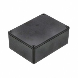 1 pcs : 1590SBK - BOX ALUM BLACK 4.34'L X 3.23'W