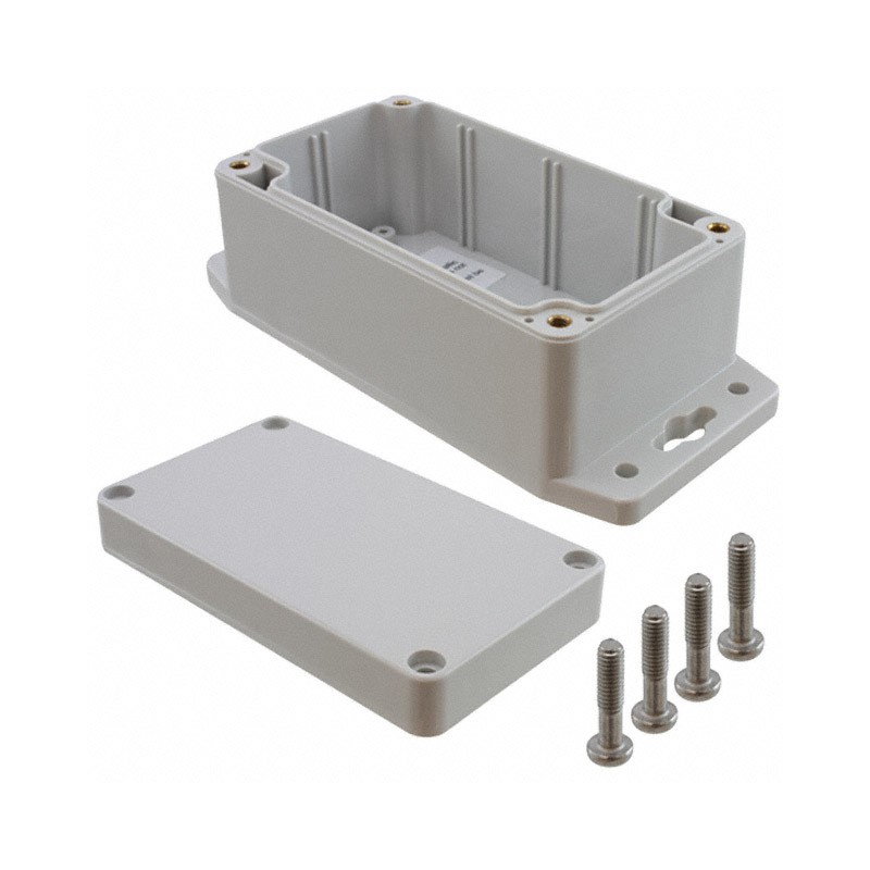 1 pcs : PN-1322-MB - BOX PLASTIC GRAY 4.53'L X 2.56'W