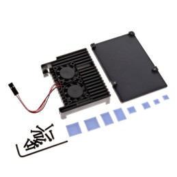 1 pcs : CN0200 - CASE ALUM BLK 0.984'LX0.984'W