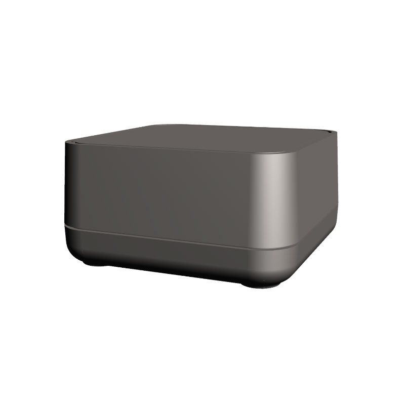 1 pcs : S3A-202010 - BOX ABS BLACK 2'L X 2'W