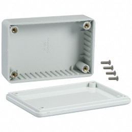 1 pcs : 1591LGY - BOX PLASTIC GRAY 3.35'L X 2.21'W