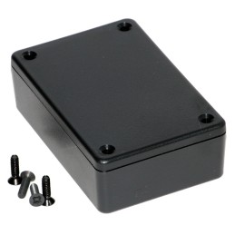 1 pcs : 1591XXMBK - BOX PLASTIC BLACK 3.4'L X 2.25'W