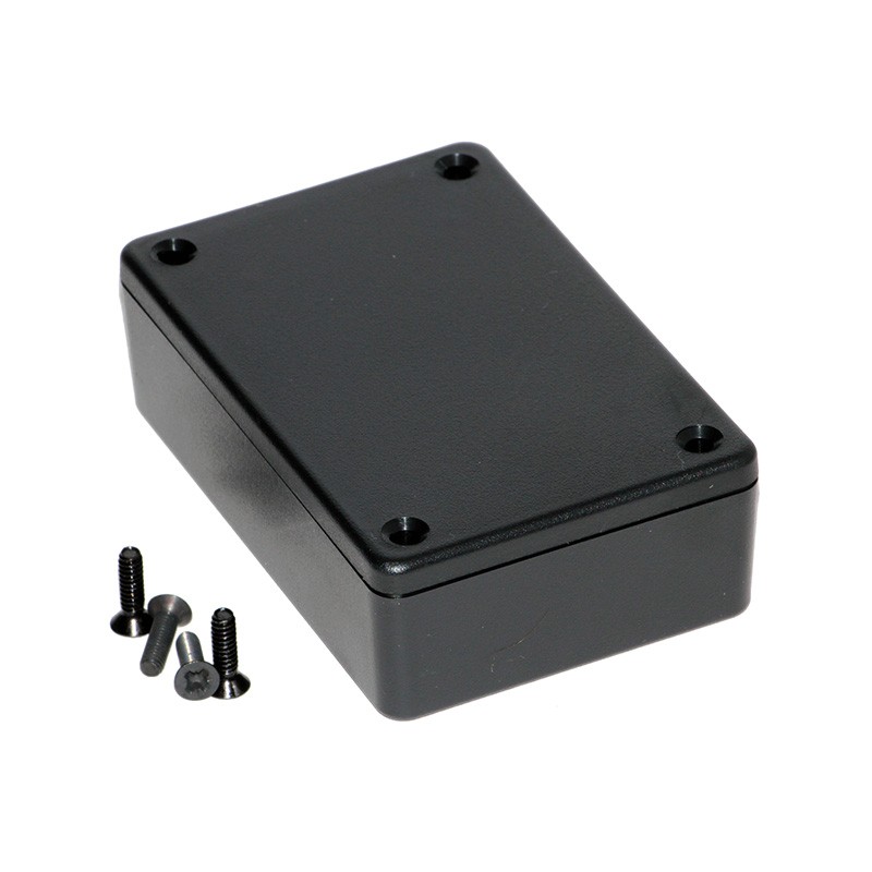 1 pcs : 1591XXMBK - BOX PLASTIC BLACK 3.4'L X 2.25'W