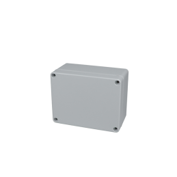1 pcs : PN-1323-A - BOX PLASTIC GRAY 4.53'L X 3.54'W