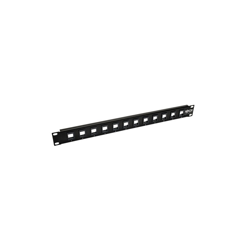 1 pcs : N062-012-KJ - 12-PORT 1U RACK-MOUNT BLANK KEYS