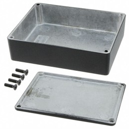 1 pcs : 1590BBBK - BOX ALUM BLACK 4.71'L X 3.7'W