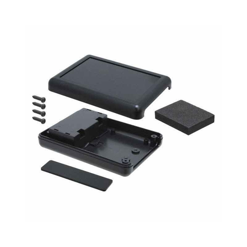 1 pcs : HH-3431-BCB - BOX ABS BLACK 4.13'L X 2.95'W