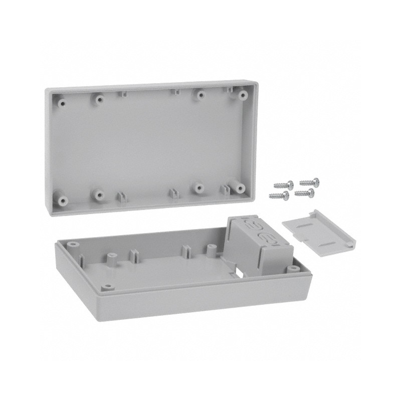 1 pcs : 251I,GY - BOX ABS GRAY 5.62'L X 3.25'W