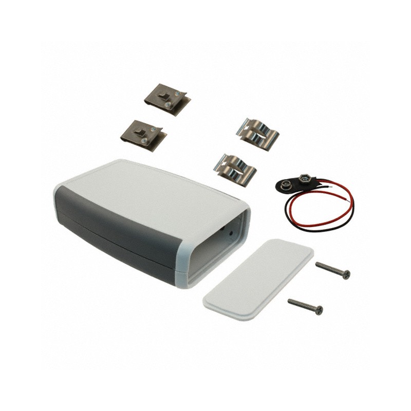 1 pcs : 1553CGYBAT - BOX ABS GRAY 4.62'L X 3.11'W