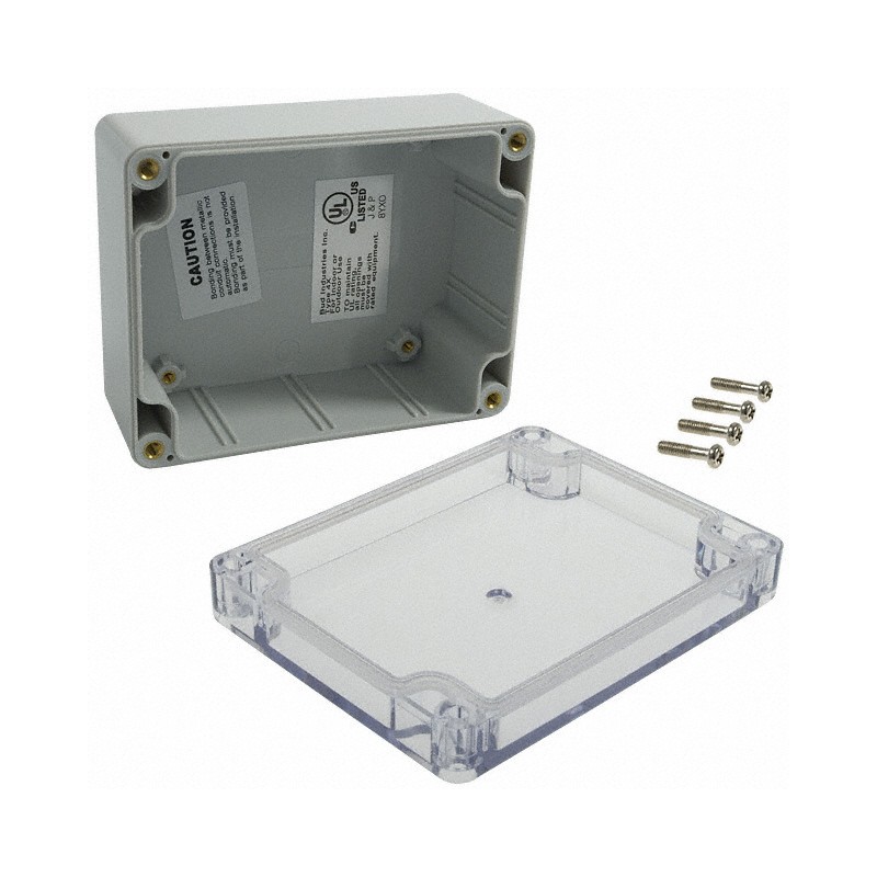 1 pcs : PN-1323-C - BOX PLASTIC 4.53'L X 3.54'W