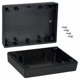 1 pcs : 131I,BK - BOX ABS BLACK 4.38'L X 3.25'W