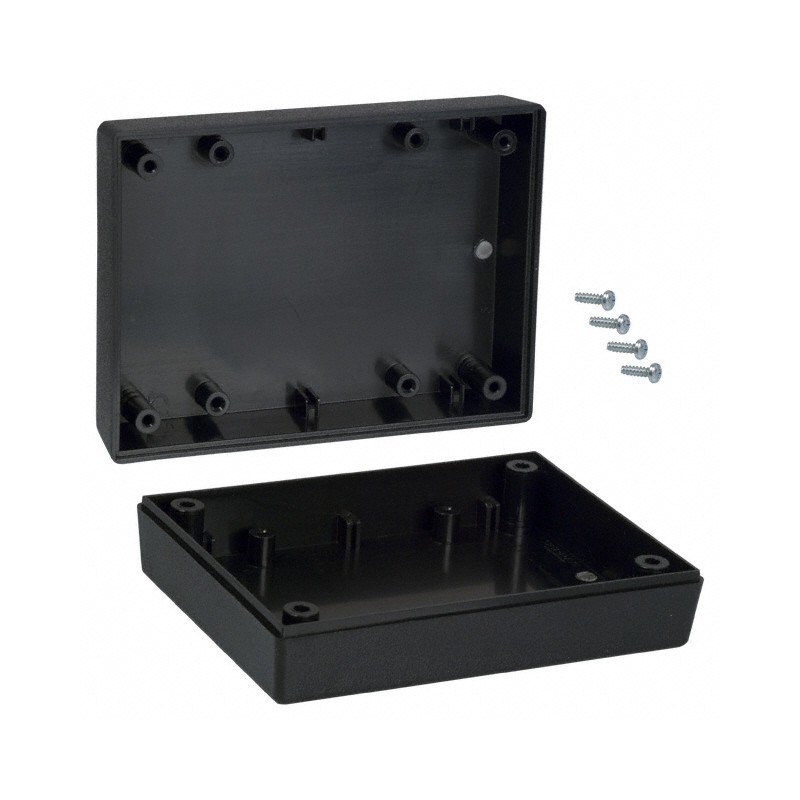 1 pcs : 131I,BK - BOX ABS BLACK 4.38'L X 3.25'W