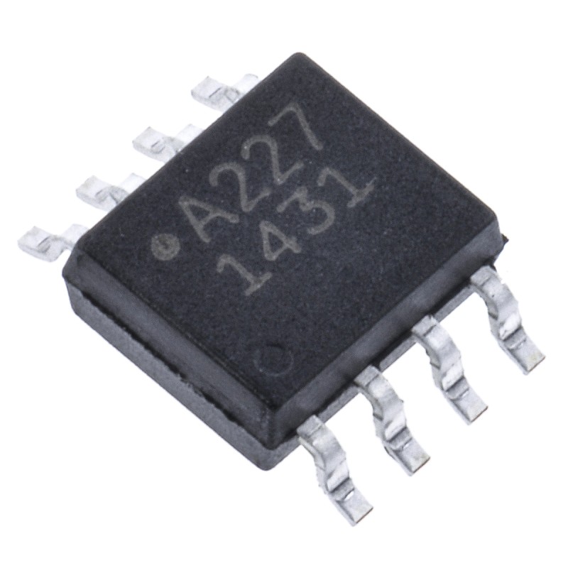 5 pcs - Broadcom, ACPL-227-500E DC Input Transistor Output Dual Optocoupler, Surface Mount, 8-Pin SOIC