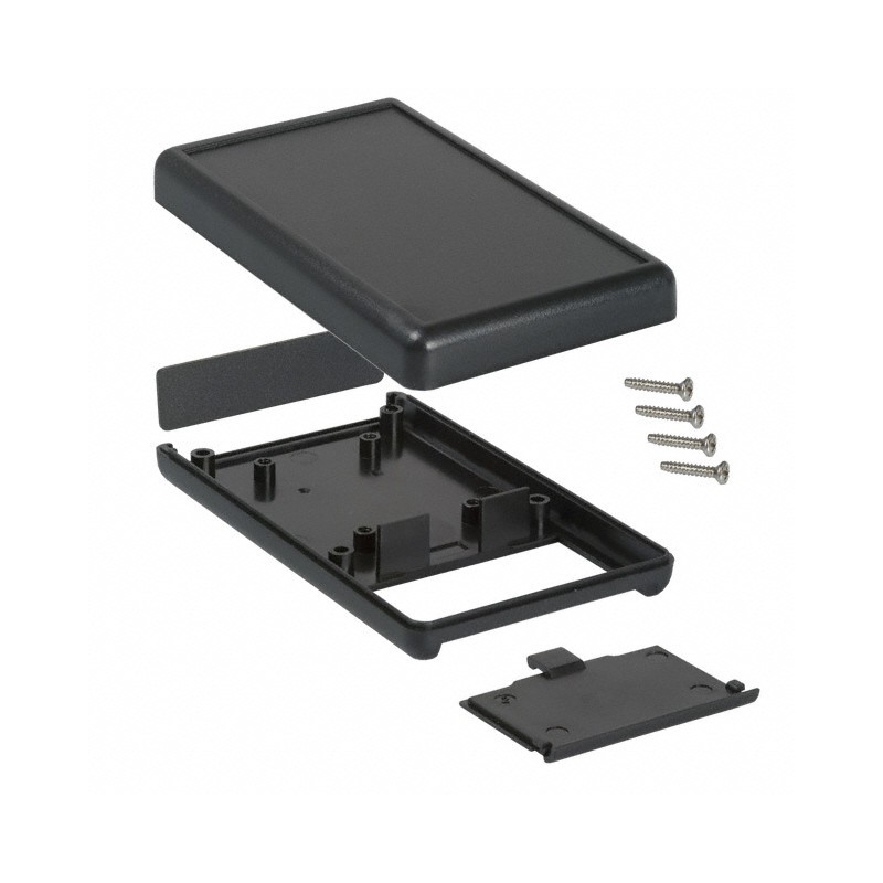 1 pcs : 1593TBK - BOX PLASTIC BLK 4.41'L X 2.62'W