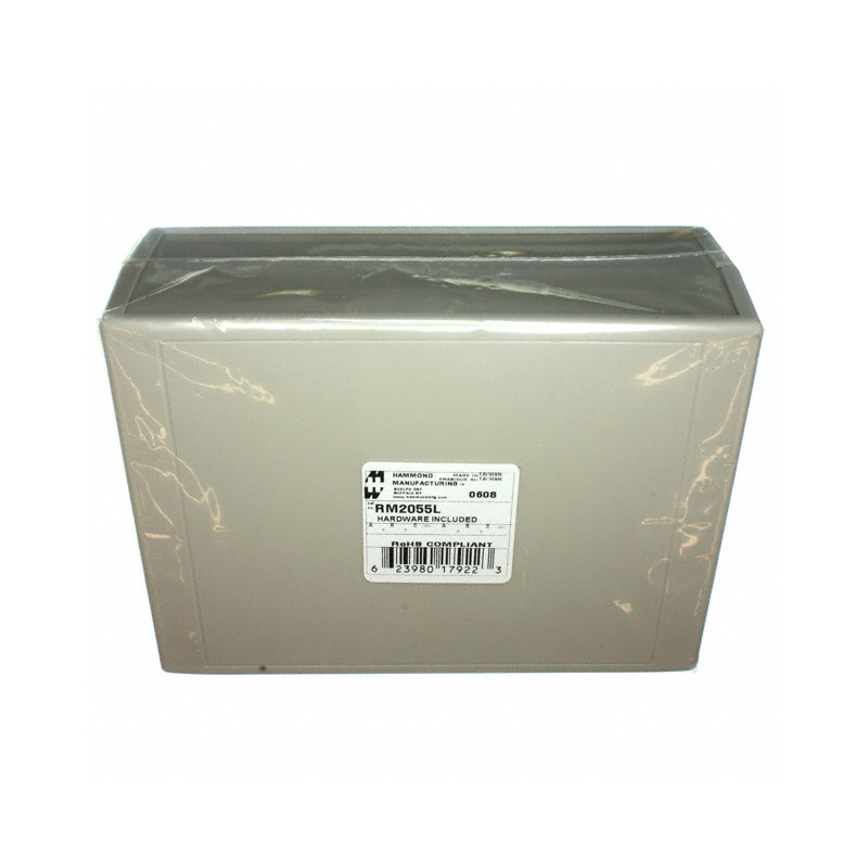 1 pcs : RM2055L - BOX ABS GRAY 7.48'L X 5.51'W