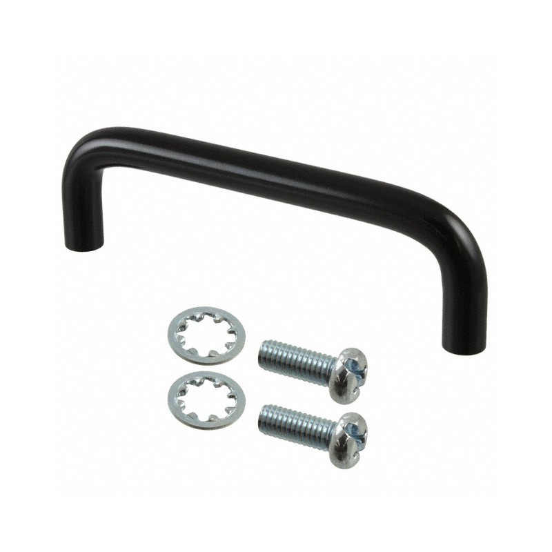 1 pcs : 1427C1BK - HANDLE STEEL BLK MTG CTR 4'