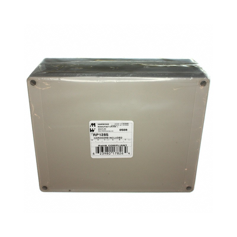1 pcs : RP1285 - BOX ABS GRAY 7.35'L X 5.78'W