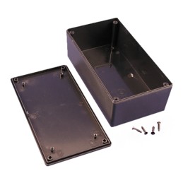 1 pcs : 1591XXDSBK - BOX PLASTIC BLACK 6'L X 3.25'W