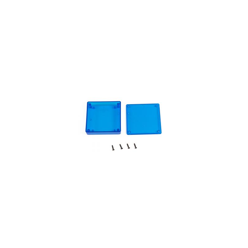 1 pcs : 1551XTBU - BOX ABS TRN BLUE 3.15'L X 3.15'W