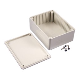 1 pcs : 1591SSGY - BOX PLASTIC GRAY 4.34'L X 3.24'W