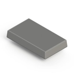 1 pcs : 051I,GY - BOX ABS GRAY 5.62'L X 3.25'W