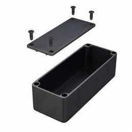 1 pcs : 1550WABK - BOX ALUM BLACK 3.50'L X 1.38'W