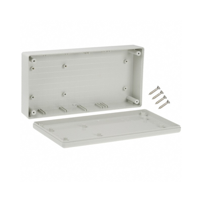 1 pcs : 1599HSGY - BOX PLASTIC GRAY 8.66'L X 4.33'W