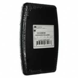 1 pcs : 1553DBKBK - BOX ABS BLACK 5.8'L X 3.50'W
