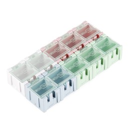 1 pcs : TOL-11527 - COMP STORAGE PLST .98X1.18' 110