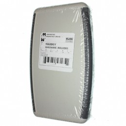 1 pcs : 1553DGY - BOX ABS GRAY 5.8'L X 3.50'W